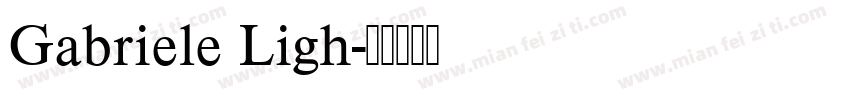 Gabriele Ligh字体转换